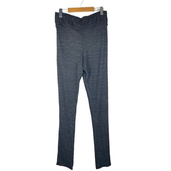 ANNE VALERIE Hash Women's Marled Grey Hi Rise Stretch Pant Trousers Front Tie SM - Picture 2 of 9
